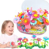 Gili Flower Garden Building Toys Learning & Education Toys for Toddlers Age 3, 4, 5, 6, 7 Year Old Girls Build A Garden Pretend Playset