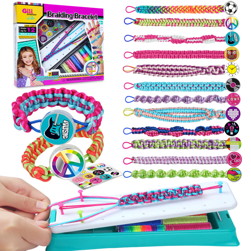 DDAI Arts and Crafts for Kids Age 812 Friendship Bracelet Making Kit for  Girl