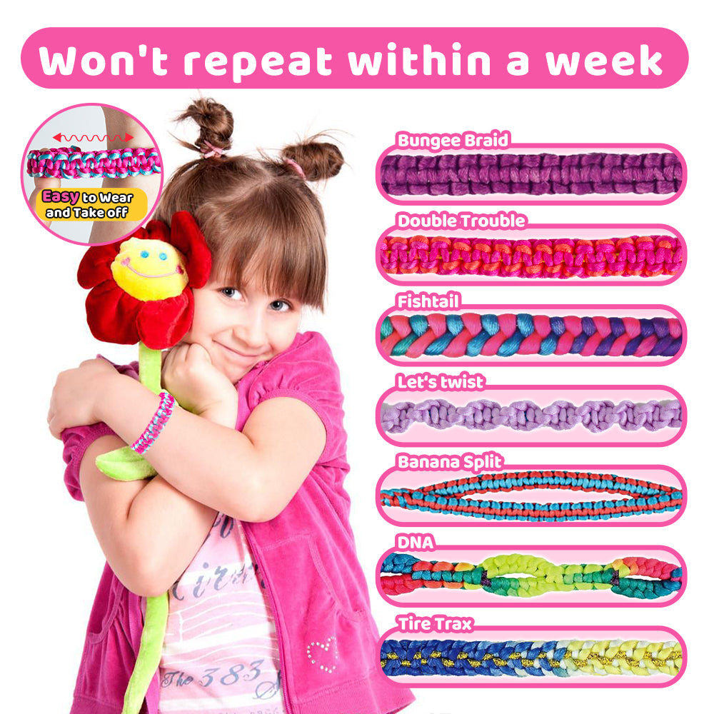 GILI Colorful Friendship Bracelet Making Kit for Girls age 6-12