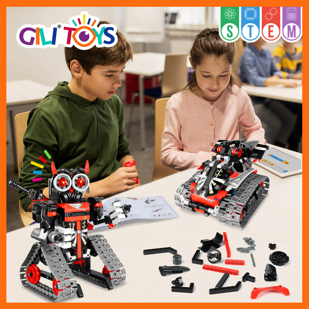 OKK Robot Building Toys for Boys, STEM Projects for Kids Ages 8-12, Remote  & APP Controlled Engineering Learning Educational Coding DIY Building Kit