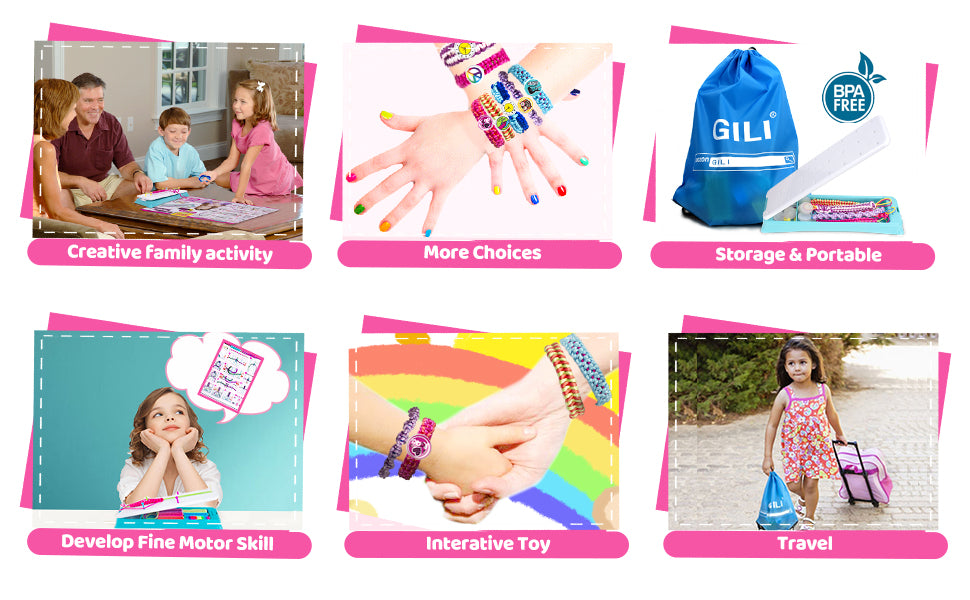Gili Friendship Bracelet Making kit for Girls 7 8 9 10 11 12 Year