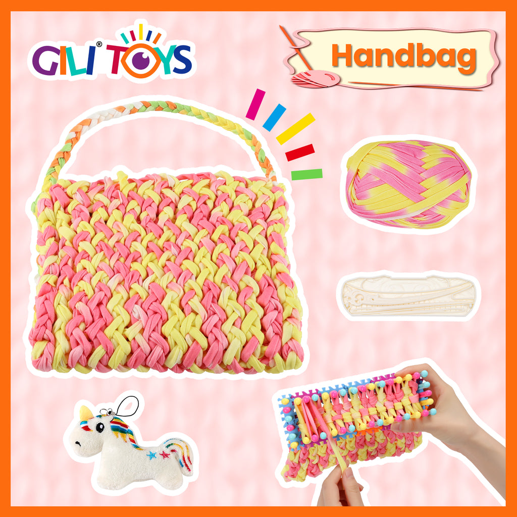 Gili Kids Quick Knit Weaving Loom Kit Creative Adjustable Knitting Loo –  Gili Toys