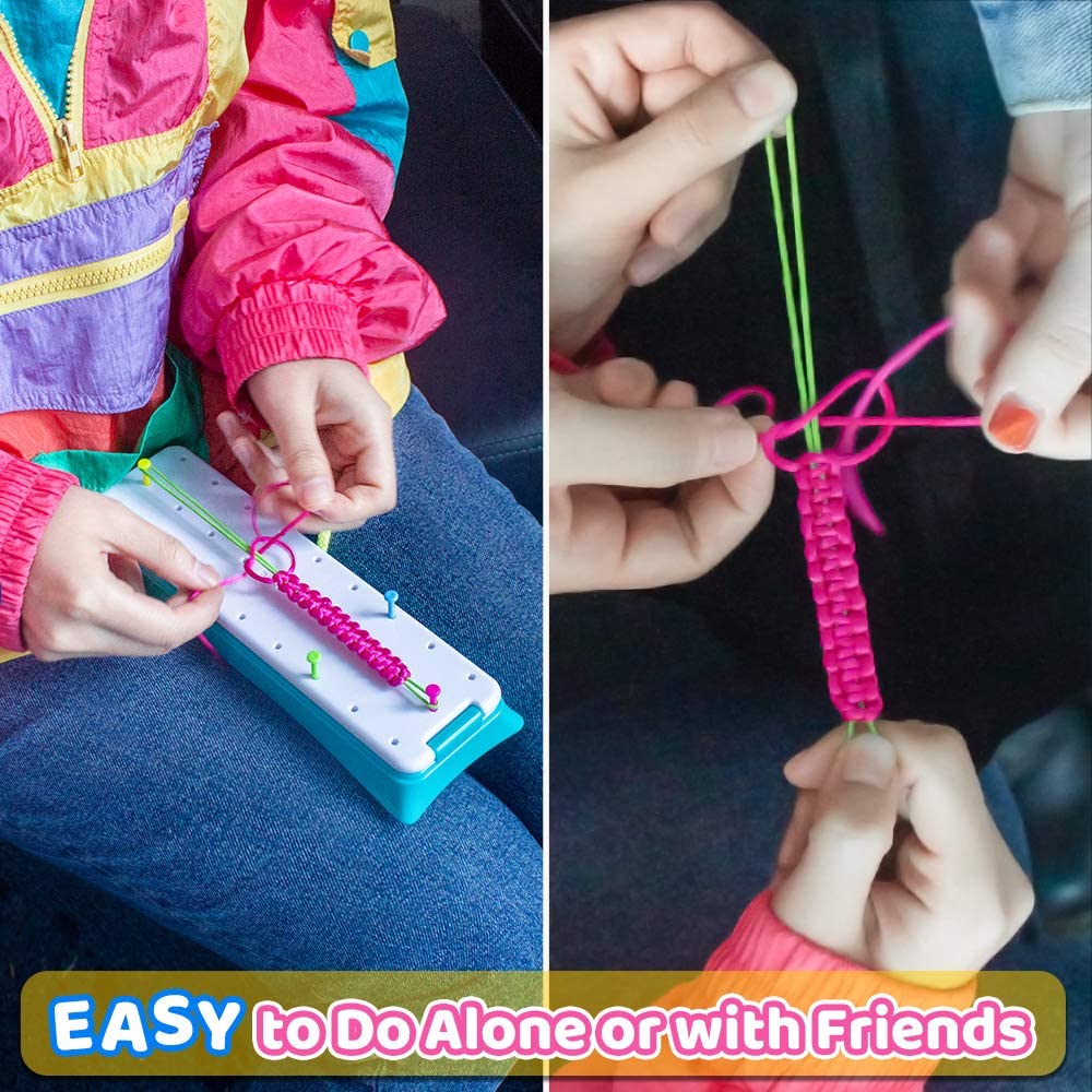 DDAI Arts and Crafts for Kids Age 8-12 Friendship Bracelet Making Kit for Girls - Best Birthday Gifts Ideas for Girl 7 9 10 1